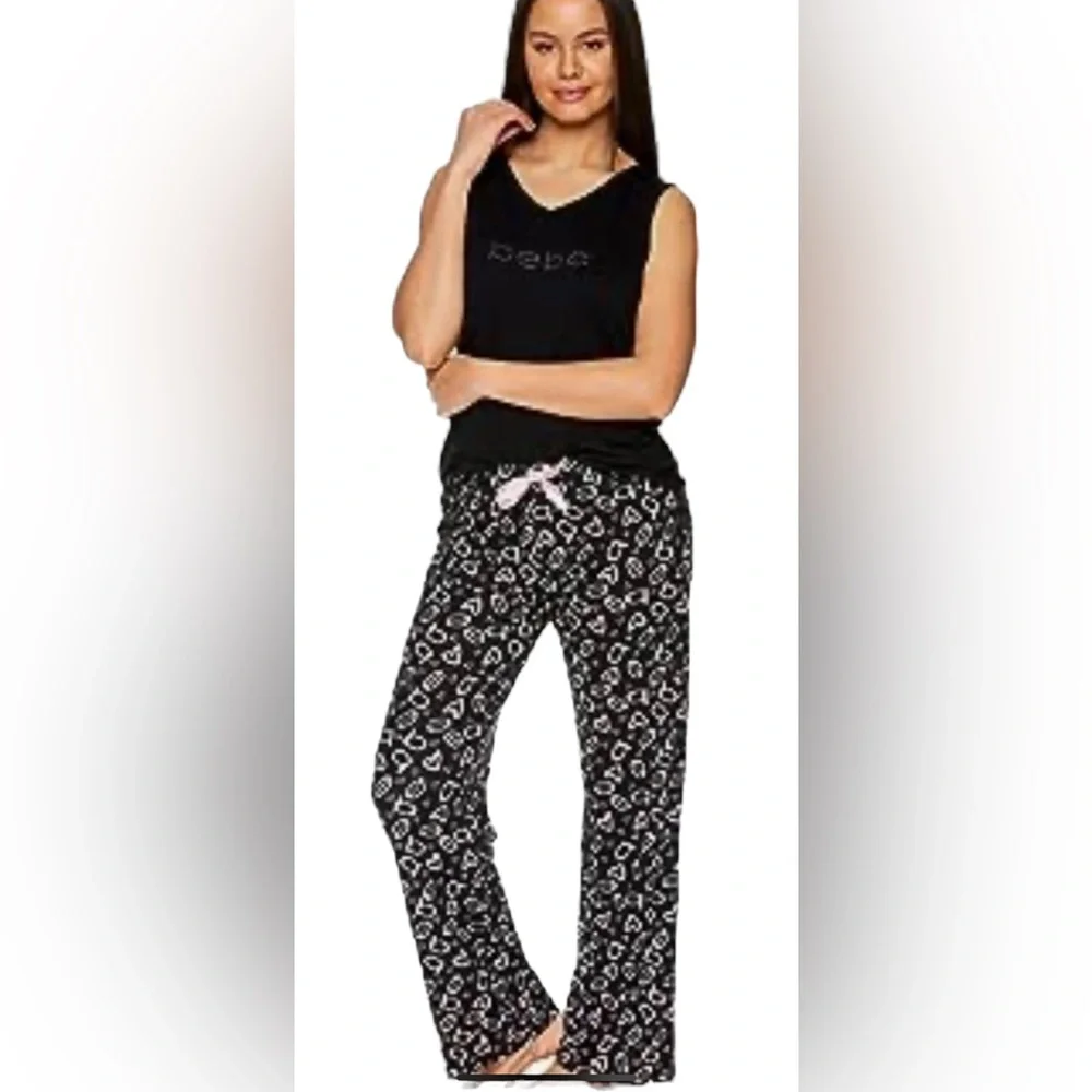 NWT BeBe Pajamas Set - Tank Top and Lounge Pajama Sleepwear Set - Picture 4 of 11